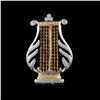 Image 1 : 18K Two Tone 1.21ct Diamond Brooch