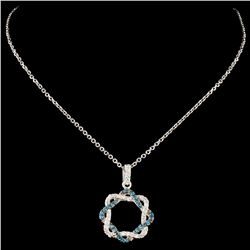 14K Gold 0.26ctw Fancy Color Diamond Pendant