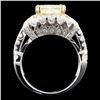 Image 3 : *GIA 18K Gold 3.99ctw Fancy Diamond Ring