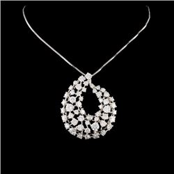 14K Gold 4.80ctw Diamond Pendant