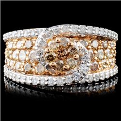 14K Gold 2.45ctw Fancy Diamond Ring