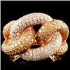 Image 1 : 14K Gold 2.75ctw Fancy Color Diamond Ring