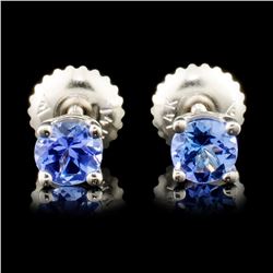 14K Gold 0.70ctw Tanzanite Earrings