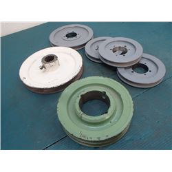 Lot of Pulley/Belt Wheels, 6 Total