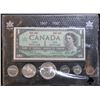Image 1 : 1967 Canada Centennial Coin Set With Commemorative $1 Dollar Bank Note