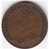 Image 2 : 1925 Canada Small One Cent Coin - F / F+