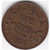Image 1 : 1926 Canada Small One Cent Coin - F+