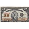 Image 1 : 1923 Dominion of Canada 25-Cent Shinplaster Note - VF/EF