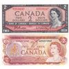 Image 1 : 2 Bank of Canada $2 Bank Notes - 1954 Modified & 1974