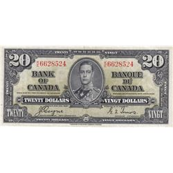 1937 Bank of Canada $20 Bank Note - XF