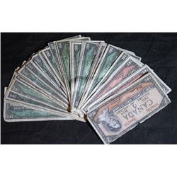 Collection of Canadian Bank Notes - $50 Face Value