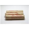 Image 1 : 3 x 1967 Original Bank of Montreal Small One Cent Penny Coin Bank Rolls - Unopened