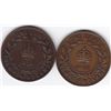 Image 1 : 1904 & 1907 Newfoundland Canada One Cent Coin - Better Years - VF