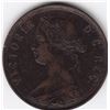 Image 2 : 1890 Newfoundland Canada One Cent Coin - VF/EF