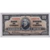 Image 1 : 1937 Bank of Canada BCS Certified $100 Bank Note - Almost UNC 55