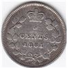 Image 1 : 1881 -H Canada Silver 5-Cent Coin - VF-20