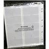 Image 2 : Unopend Package - Numis 55 Binder Pages - 20 Squares Per Sheet - 5 Sheets