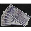 Image 1 : 6 Consecutive 1973 Mexico 100 Peso Bank Notes - UNC