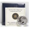 Image 3 : 2011 Canada Fine Silver $20 Coin - Silver Maple Leaf Commemorative Coin - By RCM - NO TAX