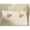 Image 1 : #28-14K GOLD DIAMOND(0.60CT) EARRINGS W/ COA
