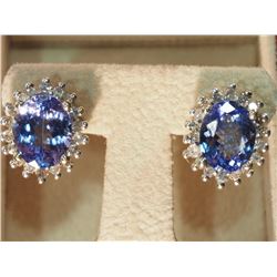 #32-14K GOLD TANZANITE(4.38CT) & DIAMOND(0.70CT)