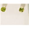 Image 1 : #33-10K GOLD PERIDOT EARRINGS W/ COA