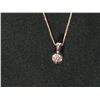 Image 1 : #38-18K GOLD DIAMOND(0.12CT) PENDANT NECKLACE