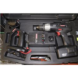 CRAFTSMAN 18V CORDLESS DRILL WITH WORK LIGHT