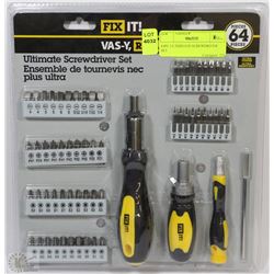 64PC ULTIMATE SCREWDRIVER SET