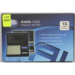 NEW AWS 1KG DIGITAL SCALE 1000G X 0.1