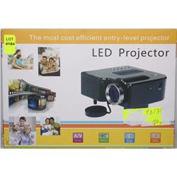 NEW LED PROJECTOR WITH A/V & USB INPUT, MANUAL
