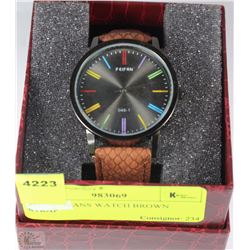 FEIFAN MANS WATCH BROWN STRAP
