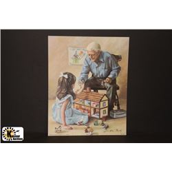 6 PRINTS OF SUSAN KUSK PLAYTIME WITH GRANDPA
