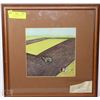 Image 1 : "PLOWING" FRAMED PICTURE BY WILLIAM KURELEX
