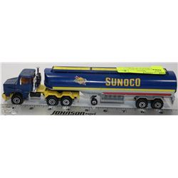 VINTAGE MAJORETTE DIE CAST SUNOCO TRUCK & TRAILER