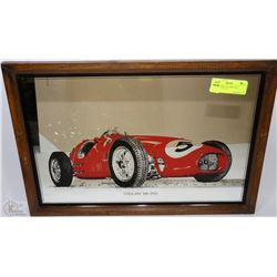 1952 FERARRI 500 MIRRORED PICTURE - 19" X 13"