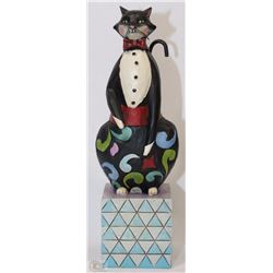 "ALFRED" TUXEDO CAT FIGURINE