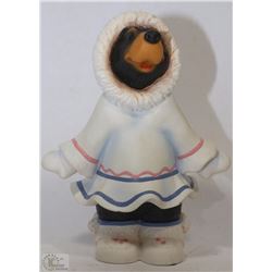 HOLLY-GIRL IN MUKLUKS FIGURINE