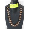 Image 1 : DISPLAY WITH WOODEN CHOKER NECKLACE