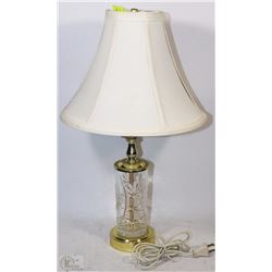 ESTATE PINWHEEL CRYSTAL TABLE LAMP