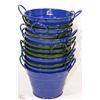 Image 1 : 12 METAL PLANTER POTS
