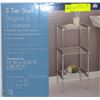 Image 1 : 3 TIER CHROME COLOR SHELF 13"X28"