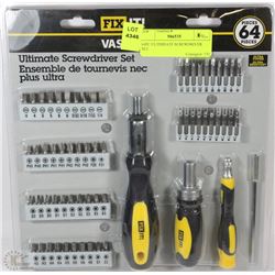 64PC ULTIMATE SCREWDRIVER SET