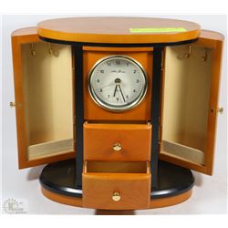 SETH THOMAS CLOCK AND JEWELLERY BOX