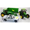 Image 1 : SET OF 4 JOHN DEERE TRACTOR & PICK UP TRUCK
