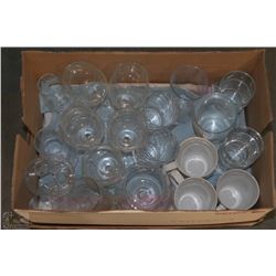 BOX WITH WINE GLASSES,COFFEE CUPS, AND MORE