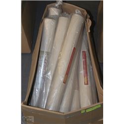 12 ROLLS COMMERCIAL WALLPAPER -VANECIA BEIGE