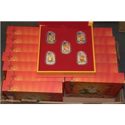 FLAT OF 14 YEAR OF THE TIGER ELECTROPLATED COIN