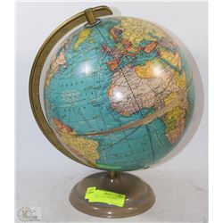 VINTAGE GLOBE WITH USSR