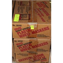LOT OF 3 DISPOSABLE PLASTIC WHEELS MASKERS